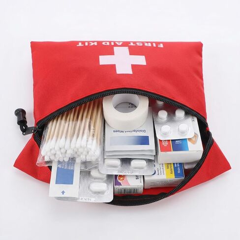 24pcs Mini First Aid Kit Empty Pouch Bag with Zippered for Emergency at Home, Office, Car, Outdoors, Boat, Camping, Hiking in Kuwait
