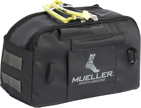 حقيبة MUELLER Sports Medicine Medi Kit ATSS فقط للرجال والنساء، مجموعة تدريب رياضي، حقيبة مستلزمات طبية للفرق الرياضية، حقيبة طبية على الكتف، مقاومة للماء، أسود، مقاس واحد in Kuwait
