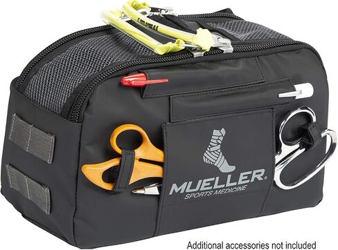 حقيبة MUELLER Sports Medicine Medi Kit ATSS فقط للرجال والنساء، مجموعة تدريب رياضي، حقيبة مستلزمات طبية للفرق الرياضية، حقيبة طبية على الكتف، مقاومة للماء، أسود، مقاس واحد in Kuwait