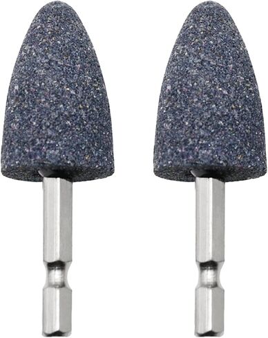 2 Pieces Grinding Head Rotary Tool Hexagonal Shank Sharpening Wheel Abrasive Bits with Direct Fit Function Suitable for Jade Polishing Metal Processin, Conical 71mm in Kuwait