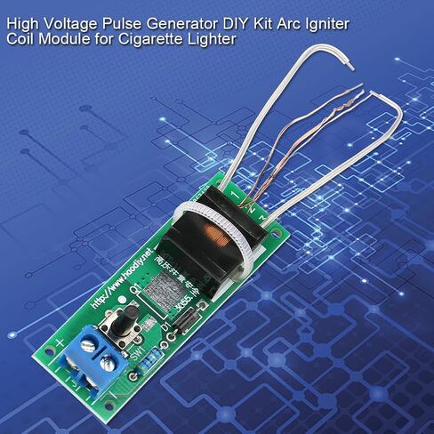Pulse Generator Kit, DIY Electric Lighter, High Voltage Arc Coil Module, 3-5V Input, Ideal for Electronic Enthusiasts in Kuwait