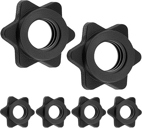 1 Inch Spinlock Collars | Anti-Slip Dumbbell Hex Nut Clamps | Secure Screw Collars in Kuwait