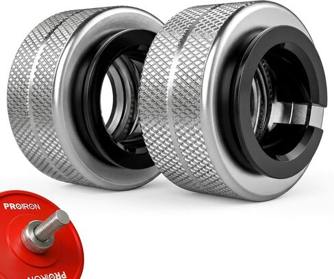 PROIRON Barbell Clamps 1 Inch（Pair)，Anti-Loosening Spin-Lock Barbell Clips & Collars for Secure Weightlifting & Powerlifting - Weight & Olympic Barbell Clips for Bars in Kuwait