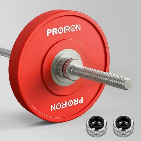 PROIRON Barbell Clamps 1 Inch（Pair)，Anti-Loosening Spin-Lock Barbell Clips & Collars for Secure Weightlifting & Powerlifting - Weight & Olympic Barbell Clips for Bars in Kuwait
