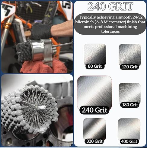 2.75'' (69.9mm Flexible Cylinder Hone, 240 Grit Silicon Carbide honing Tool for Engine Cylinder Honing, Fits 2.5"– 2.75" Bore Diameter, for Cast Iron, Stainless Steel， Soft Metals in Kuwait