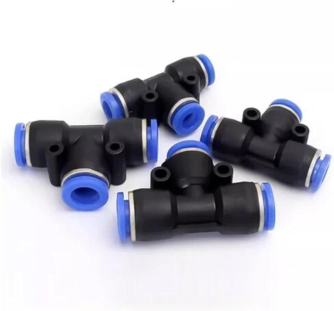 50/200Pcs Pneumatic Fittings PE Series Air Pipe Hose Push in Quick Coupling 4mm 6mm 8mm 10mm 12mm(PE-4,50Pcs) in Kuwait