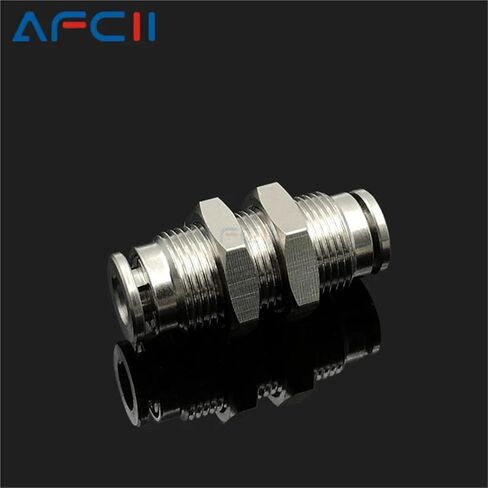 1pcs Brass Nickel Air Hose Push Fitting Air Fittings Pneumatic Brass PU PV PE PM PY 4mm 6mm 8mm 10mm 12mm Metal Quick Connector(PU,14mm) in Kuwait