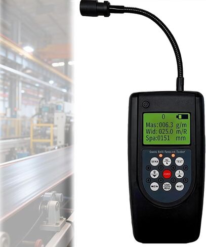 Digital Motor Tensiometer Belt, Belt Tension Meter Tester with LCD Display, 10-500hz High Accuracy ±1hz, 20 Parameter Memory Dual Unit Display, for Industrial Machinery Belt Tension Adjustment in Kuwait