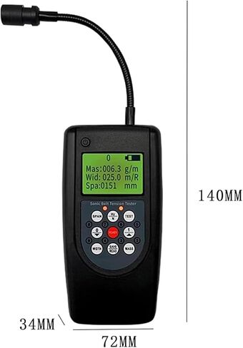 Digital Motor Tensiometer Belt, Belt Tension Meter Tester with LCD Display, 10-500hz High Accuracy ±1hz, 20 Parameter Memory Dual Unit Display, for Industrial Machinery Belt Tension Adjustment in Kuwait