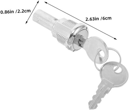 DOITOOL 2 Pcs Vending Machine Lock Replacement with Metal Lock Cylinder and Key for Coin, Candy, Snack Dispensers Secure Accessory for Vending Machines in Kuwait