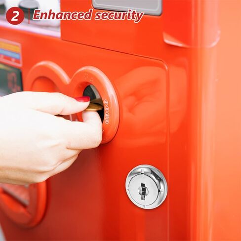 DOITOOL 2 Pcs Vending Machine Lock Replacement with Metal Lock Cylinder and Key for Coin, Candy, Snack Dispensers Secure Accessory for Vending Machines in Kuwait