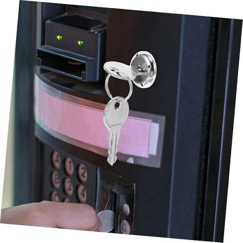 DOITOOL 2 Pcs Vending Machine Lock Replacement with Metal Lock Cylinder and Key for Coin, Candy, Snack Dispensers Secure Accessory for Vending Machines in Kuwait