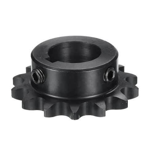 uxcell #40 Chain Roller Sprocket B Type, 1" Bore 14 Tooth Single Strand Chain Sprocket, Carbon Steel, Keyway with Set Screws in Kuwait