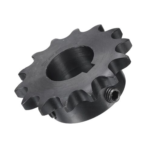 uxcell #40 Chain Roller Sprocket B Type, 1" Bore 14 Tooth Single Strand Chain Sprocket, Carbon Steel, Keyway with Set Screws in Kuwait