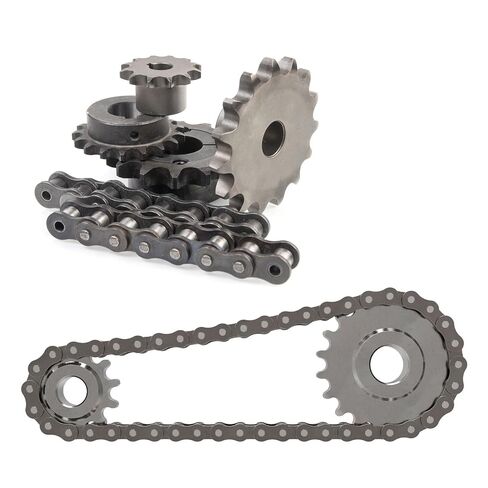 uxcell #40 Chain Roller Sprocket B Type, 1" Bore 14 Tooth Single Strand Chain Sprocket, Carbon Steel, Keyway with Set Screws in Kuwait