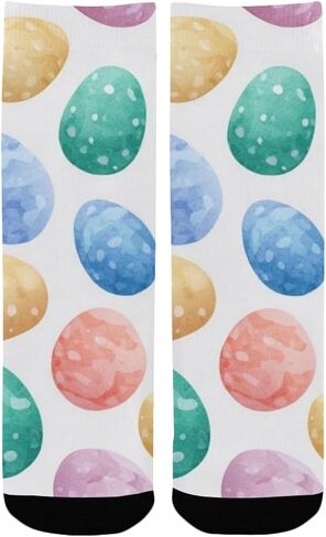 Bunny Easter Eggs Hiking Socks - Toddler Boys & Girls Warm Thick Thermal Winter Crew Socks for School, Daily Wear & Outdoor Activities in Kuwait