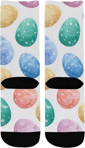 Bunny Easter Eggs Hiking Socks - Toddler Boys & Girls Warm Thick Thermal Winter Crew Socks for School, Daily Wear & Outdoor Activities in Kuwait