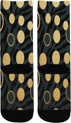 Elegant Gold Circle Hiking Socks - Toddler Boys & Girls Warm Thick Thermal Winter Crew Socks for School, Daily Wear & Outdoor Activities in Kuwait