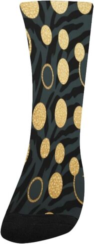 Elegant Gold Circle Hiking Socks - Toddler Boys & Girls Warm Thick Thermal Winter Crew Socks for School, Daily Wear & Outdoor Activities in Kuwait