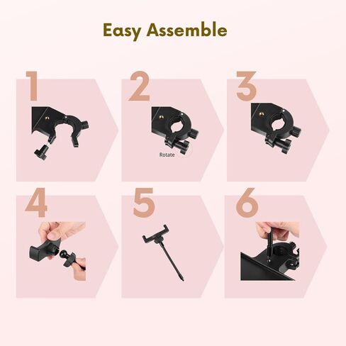 Lash Tray Holder for Ring Light and Lash Aftercare Kit 60 Set in Kuwait