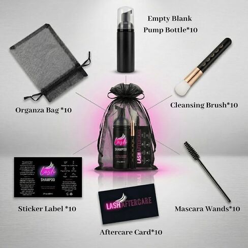 Lash Tray Holder for Ring Light and Lash Aftercare Kit 60 Set in Kuwait