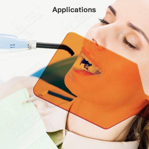 Protector Dental Sheild Plate Shade Board Eye Protector Shield Visor for Dentist, Helper and Patient - Handheld & Flexible - Easy to Use in Kuwait