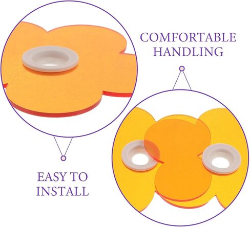 BESTYASH 2pcs Gel Nail Lamp Light Shield for Gel Nails Flower Shape Handheld Protective Screen Made of Plastic and Silicone Blocks UV and LED Lamp Glare and Salon Tables in Kuwait