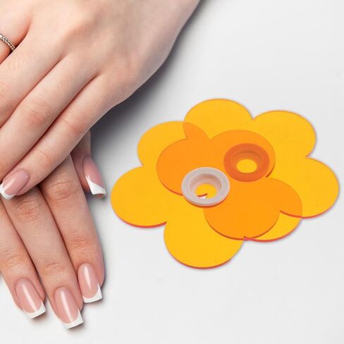 BESTYASH 2pcs Gel Nail Lamp Light Shield for Gel Nails Flower Shape Handheld Protective Screen Made of Plastic and Silicone Blocks UV and LED Lamp Glare and Salon Tables in Kuwait