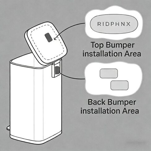 10 PCS Trash Can Protector, Used to Prevent Wear and Tear Between Trash Cans and Walls and Furniture, wall Protector can mat wall Protector in Kuwait