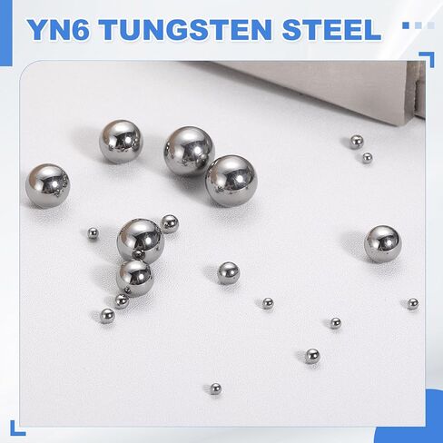 uxcell 20Pcs Tungsten Steel Bearing Balls 0.5mm Carbide G10 Precision Ball for Industrial Spheres, Machinery, Automotive, and DIY (Mirror Finish) in Kuwait