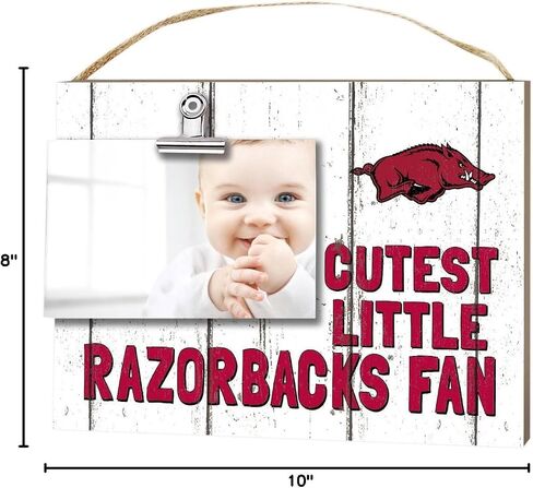 KH Sports Fan 10" x 8" Arkansas Razorbacks Clip It Weathered Baby Logo Collage Photo Frame in Kuwait