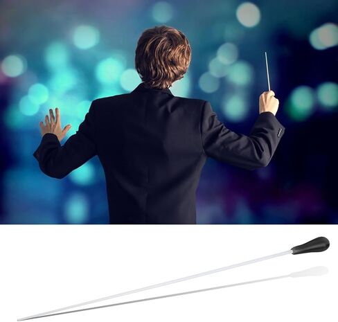 2 PCS Conducting Baton, Professional Conductor Baton Lightweight Music Conductor Stick Wand Conducting Stick with Handle for Choral Orchestral Concerts (Black) in Kuwait