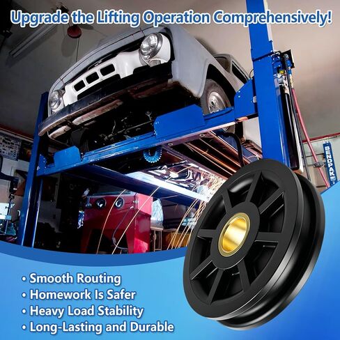 N377 2-Post Lift Lower Pulley Sheave Kit Fit for Rotary Lift SPOA7/SPOA9/SPOA10, Lower Sheave Set with E Clips Replace 41411 FJ7116-1 in Kuwait