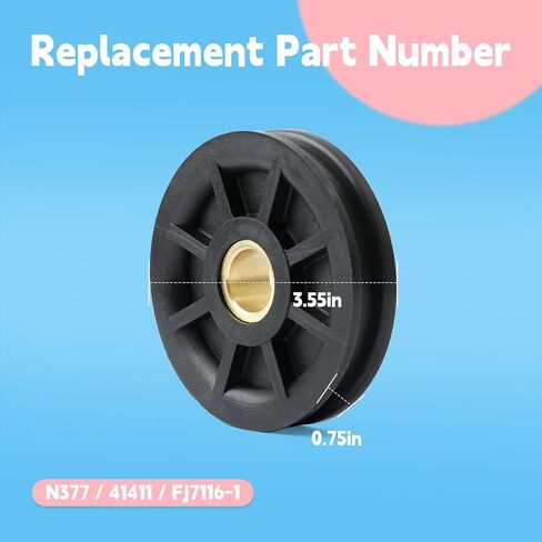 N377 2-Post Lift Lower Pulley Sheave Kit Compatible with Rotary Lift SPOA7 SPOA9 SPOA10 Replace 41411 FJ7116-1 Lower Sheave Set with E Clips in Kuwait