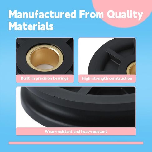 N377 2-Post Lift Lower Pulley Sheave Kit Compatible with Rotary Lift SPOA7 SPOA9 SPOA10 Replace 41411 FJ7116-1 Lower Sheave Set with E Clips in Kuwait