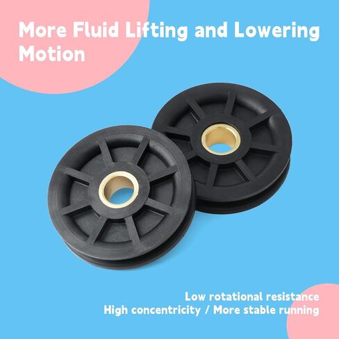 N377 2-Post Lift Lower Pulley Sheave Kit Compatible with Rotary Lift SPOA7 SPOA9 SPOA10 Replace 41411 FJ7116-1 Lower Sheave Set with E Clips in Kuwait
