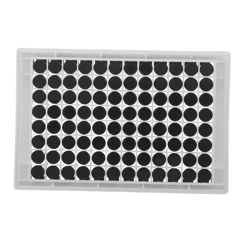 Alipis 96-Well Black Bottom Elisa Microplate, 360μl Per Well, Medium Binding Plastic Plate with Precision Compatibility for Lab Automation and High-throughput Screening in Saudi Arabia