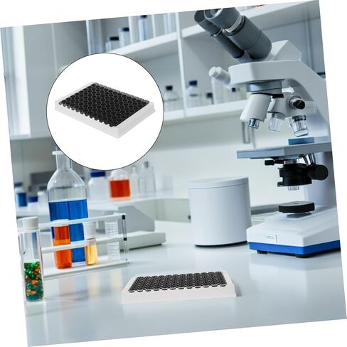 Alipis 96-Well Black Bottom Elisa Microplate, 360μl Per Well, Medium Binding Plastic Plate with Precision Compatibility for Lab Automation and High-throughput Screening in Saudi Arabia