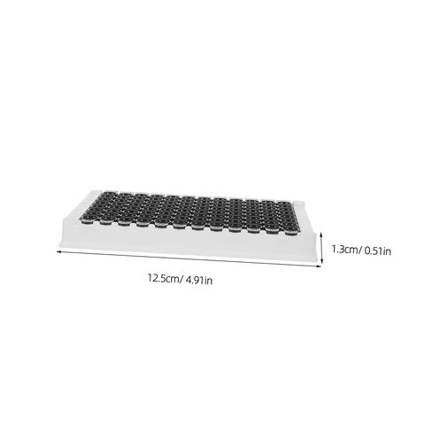 96-Well Elisa Plate for Fluorescence Analysis with Black Frame, 360μl Per Well, Medium Binding Plastic Microplate Compatible with Microplate Reader and Lab Equipment in Kuwait