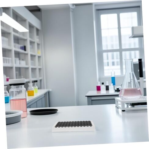 Veemoon 96-Well Black Frame Tissue Culture Plate with Detachable Design, Plastic Material, 360μl Capacity Per Well, for Chemical Analysis and High-throughput Screening in Laboratory in Kuwait