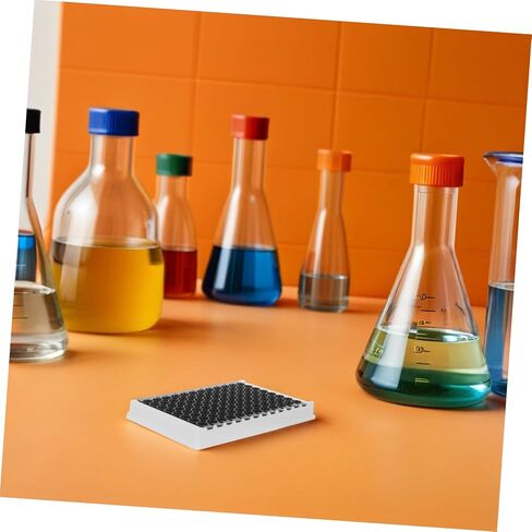 Veemoon 96-Well Black Frame Tissue Culture Plate with Detachable Design, Plastic Material, 360μl Capacity Per Well, for Chemical Analysis and High-throughput Screening in Laboratory in Kuwait