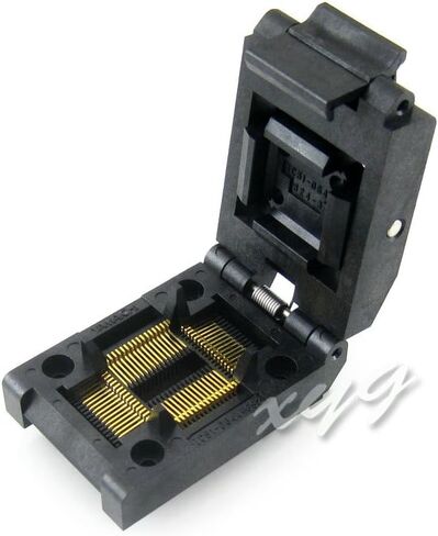 IC51-0644-824-3 14x14mm الملعب 0.8 QFP64 TQFP64 FQFP64 PQFP64 QFP IC MCU اختبار حرق البرمجة مأخذ توصيل محول Yamaichi @ XYG in Kuwait