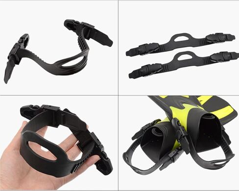 TopHomer Fin Flippers Strap, Adjustable Universal Quick Release Buckle Accessories Underwater Diving Freediving Swimming (L Size) in Kuwait
