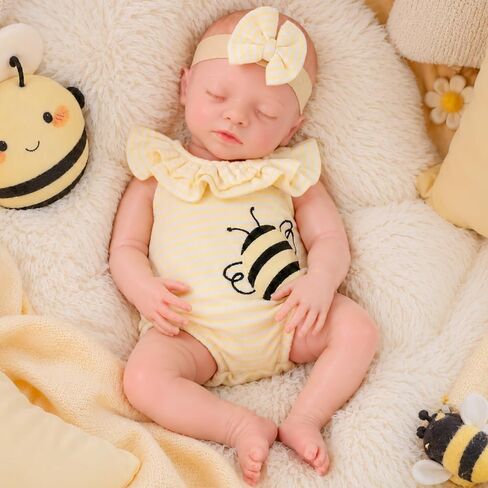 Babeside LifeLike Reborn Baby Dolls - 16 بوصة (الوزن 4 رطل) الكامل البلاتين السيليكون تولد دمى الطفل in Kuwait