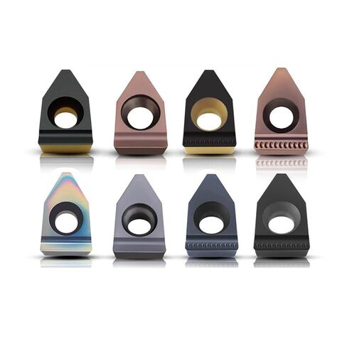 10pcs Wide Groove FD08 FD10 FD12 FD14 MTEHR Grooving Insert, Heavy Depth of Cut Face Grooving Tool, Universal Carbide Blades for Steel and Stainless Steel (10pcs FD8-R0.2 PCD) in Kuwait