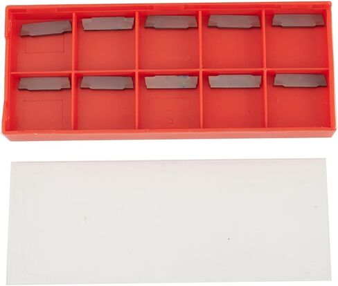 FABULETTA 10pcs MGMN200-G LDA Carbide Inserts for Grooving Lathe Tools, Hard Alloy for blades for Steel Cast Iron Semi-Finishing, 16x4x2mm Indexable Cutting Tips with High Wear Resistance in Kuwait