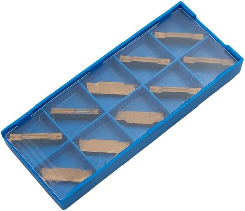 10 عبوات MGMN300-for M NC3020 3.0 مم من الكربيد لمخرطة CNC، متوافقة مع حاملات MGEHR، قطع النحاس والألومنيوم المطلي بالذهب in Kuwait