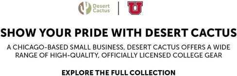 أطباق ورقية لجامعة يوتا من Desert Cactus UU Utes عدد 20 أدوات مائدة مستديرة مقاس 9 بوصة للبوابات الخلفية والتخرج والحفلات ويوم الألعاب (التصميم A) in Kuwait
