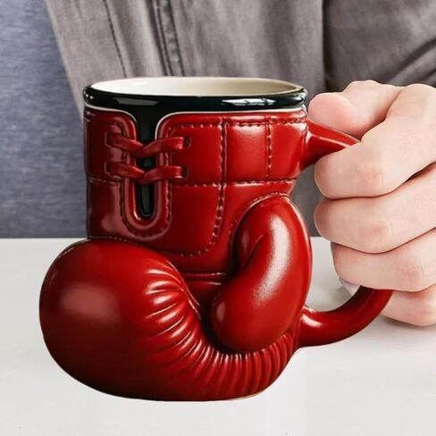 Mug cup holder, boxing style, insulated, reusable, suitable for desktop decoration and office use in Kuwait