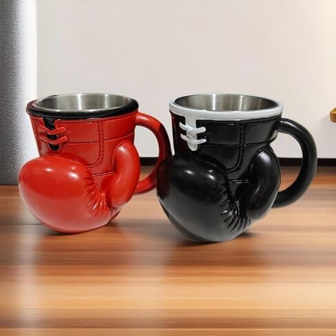 Mug cup holder, boxing style, insulated, reusable, suitable for desktop decoration and office use in Kuwait